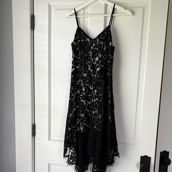 Elegant Classy Black Lace Dress small - Picture 1 of 6